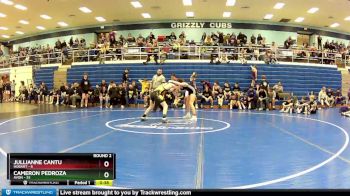 125 lbs Round 2 (4 Team) - Cameron Pedroza, Avon vs Jullianne Cantu, Hobart