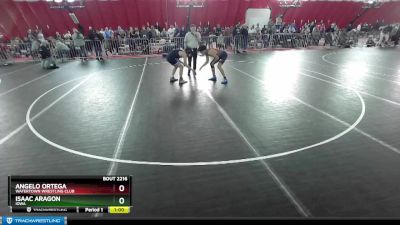 138 lbs Cons. Round 1 - Angelo Ortega, Watertown Wrestling Club vs Isaac Aragon, Iowa