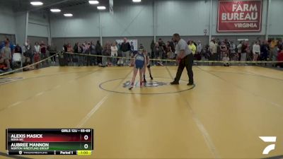 65-69 lbs Round 1 - Alexis Masick, Nova WC vs Aubree Mannon, Norton Wrestling Group