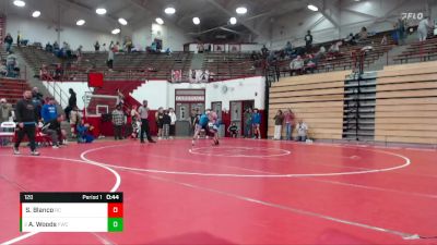 120 lbs Cons. Round 5 - Aiden Woods, Franklin Wrestling Club vs Samuel Blanco, Red Cobra