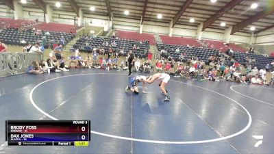 130 lbs Round 3 (6 Team) - Brody Foss, Oregon vs Dax Jones, Alaska