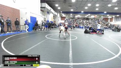 138 lbs Cons. Round 2 - Judd Rambo, Tesoro vs Chey Patten, Canyon (Anheim)