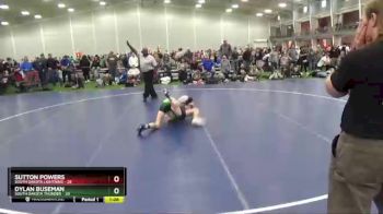 125 lbs Round 4 (6 Team) - Sutton Powers, South Dakota Lightning vs Dylan Buseman, South Dakota Thunder