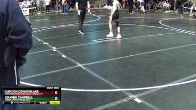 85 lbs Cons. Round 4 - Draven Campbell, Gretna Youth Wrestling vs Camden DeWispelare, Monarch Wrestling Club - David City