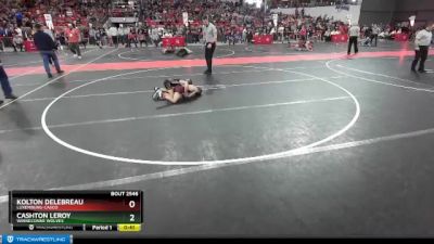 67 lbs Cons. Round 3 - Kolton Delebreau, Luxemburg-Casco vs Cashton LeRoy, Winneconne Wolves