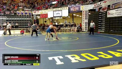 113 lbs Cons. Round 1 - Aiden Wilson, Erie vs Baker Moore, Richmond-Central Heights