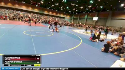 69-74 lbs Round 4 - Nathan Owens, Mat Time vs Maximus Durrer, Oakdale