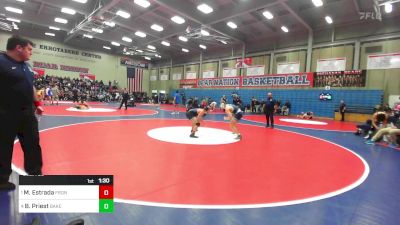 147 lbs Semifinal - Miguel Estrada, Frontier vs Beau Priest, Bakersfield