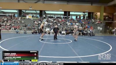 190 lbs Semifinals (8 Team) - Landon Williams, Edmond North vs Owen Jones, Broken Arrow Hs