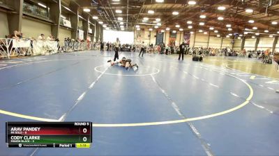 84 lbs Rd# 8- 12:30pm Saturday Final Pool - Arav Pandey, PA Gold vs Cody Clarke, Minion Black