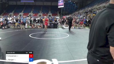 132 lbs Cons 64 #2 - Parker Graveman, South Dakota vs Luke Burgar, Texas