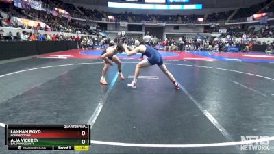 6A 157 lbs Quarterfinal - Alia Vickrey, Baldwin County vs Lanham Boyd, Homewood Hs