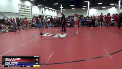 92 lbs 2nd Wrestleback (8 Team) - Michael Baxter, Washington vs Jayce Gruber, Minnesota Red