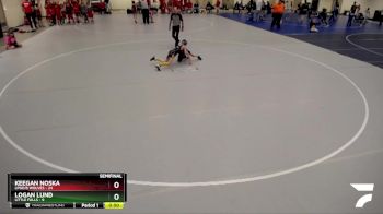 84 lbs Semis (4 Team) - Logan Lund, Little Falls vs Keegan Noska, LPGE/B Wolves