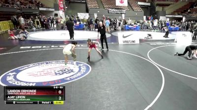 83 lbs Cons. Round 2 - Landon Ormonde, Ceres Pups Wrestling Club vs Ajay Limon, California Grapplers