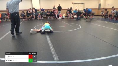 80 lbs Rr Rnd 2 - Luke Hill, K4 Graham Future Falcons vs River Miker, K4 Tri State Hammers