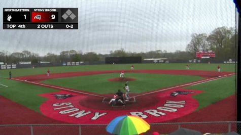 Replay: Northeastern vs Stony Brook | Apr 15 @ 12 PM