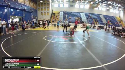 132 lbs Round 7 (8 Team) - Luke Agcaoili, Viera Hammers vs Josue Batista, Altamonte WC