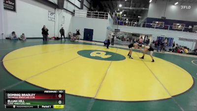 153 lbs Round 3 - Dominiq Bradley, Tallwood Wrestling Club vs Elijah Hill, Clinic Wrestling FXBG