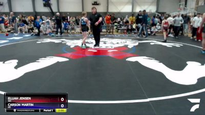 70-77 lbs Round 4 - Elijah Jensen, WA vs Carson Martin, MT