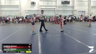 80 lbs Round 4 (6 Team) - Hunter Pierson, Contenders Green vs Maddox Mehalic, All American