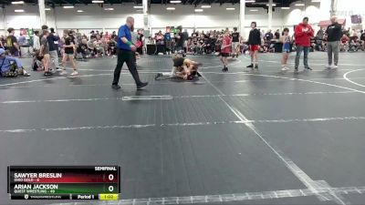 92 lbs Semis (4 Team) - Arian Jackson, Quest Wrestling vs Sawyer Breslin, Ohio Gold