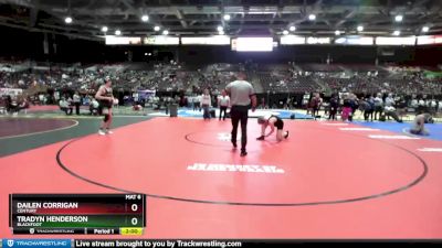 4A 182 lbs Quarterfinal - Tradyn Henderson, Blackfoot vs Dailen Corrigan, Century