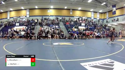 100 lbs. Cons. Semi - Jacie Moffett, Jay vs Lilly Mccollum, Eureka