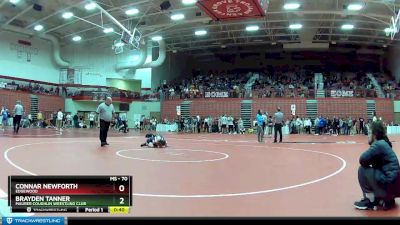 70 lbs Champ. Round 2 - Connar Newforth, Edgewood vs Brayden Tanner, Maurer Coughlin Wrestling Club