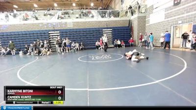 98 lbs Quarterfinal - Karmyne Bitoni, Suples vs Camden Kuntz, Southern Idaho Wrestling Club