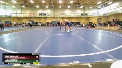 132 lbs Cons. Round 3 - Dece Thomas, Terminator Wrestling Academy vs Lucas Gideon, Rogue Warrior Wrestling