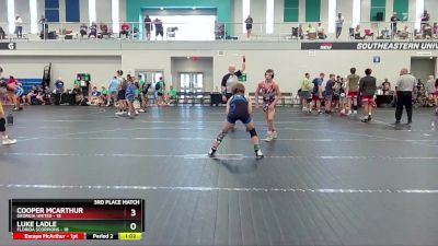 100 lbs Finals (8 Team) - Cooper McArthur, Georgia United vs Luke Ladle, Florida Scorpions