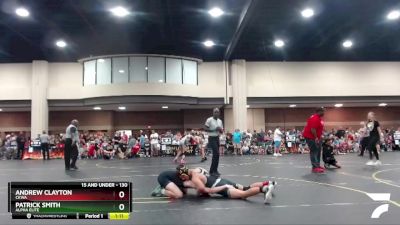 130 lbs Champ. Round 1 - Andrew Clayton, CKWA vs Patrick Smith, ALPHA ELITE