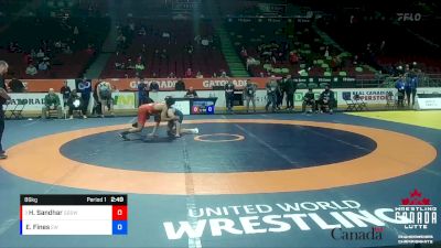 86kg 5th Place Match - Humraj Sandhar, Guru Gobind Singh WC vs Eli Fines, Edmonton WC