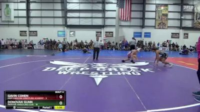 138 lbs Quarterfinals (8 Team) - Gavin Cohen, EAST CAROLINA WRESTLING ACADEMY vs Donovan Gunn, IRONTIDE WRESTLING CLUB