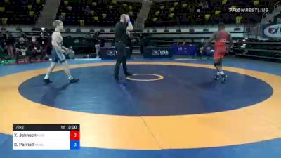 72 kg Semifinal - Xavier Johnson, Marines vs Griffin Parriott, Minnesota