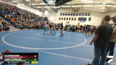 182 lbs Semifinal - Ty Strohschein, Greybull Basin Athletic Club vs Ruben Cleveland, Buffalo Outlaws Wrestling Club