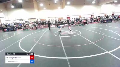 65 kg Cons 64 #2 - Nash Singleton, Beaver Dam Wrestling Regional Training Center vs Trevor Wilcox, Gold Rush Wrestling