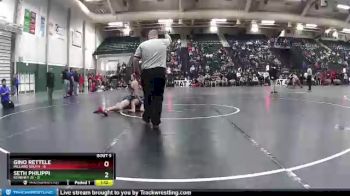 120 lbs Round 2 (16 Team) - Gino Rettele, Millard South vs Seth Philippi, Kearney JV