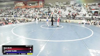 42 lbs Quarterfinal - Isla Silva, PA vs Carleigh Clark, OK