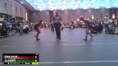 78 lbs Round 3 (4 Team) - Owen Taylor, East Kansas Eagles vs Ali Albadri, Untouchables