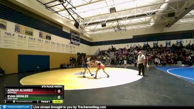 120 lbs 5th Place Match - Adrian Alvarez, Granger vs Evan Brinlee, Deer Park