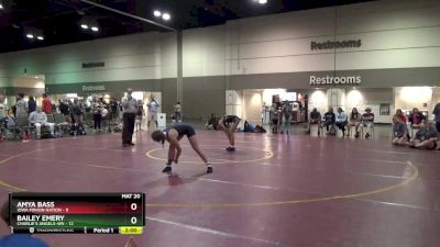 120 lbs Round 3 (16 Team) - Amya Bass, Iowa Minion Nation vs Bailey Emery, Charlie`s Angels-WV