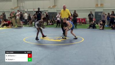 75-J lbs Round Of 32 - Khiry Williams, MI vs Nolan Eckart, PA