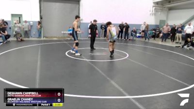 170 lbs Round 1 - Graelin Chaney, Dillingham Wolverine Wrestling Club vs Deshawn Campbell, Arctic Warriors Wrestling Club