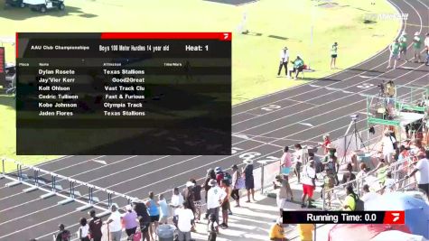 Youth Boys' 100m Hurdles, Prelims 1 - Age 14
