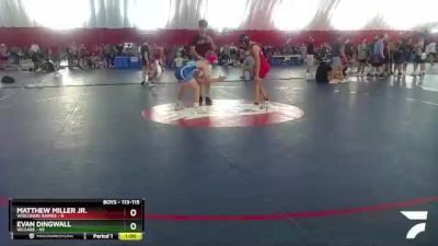 113-115 lbs Round 3 - Evan Dingwall, WCAABE vs Matthew Miller Jr., Wisconsin Rapids