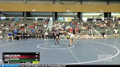 165 lbs Quarterfinals (8 Team) - Gabe Dittmeyer, Elgin Public Schools vs Kade Edmonds, Pryor