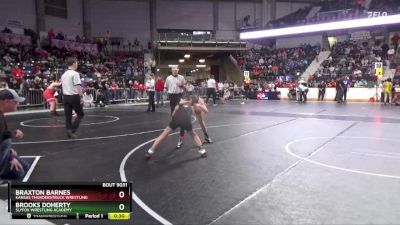 76 lbs Cons. Round 3 - Braxton Barnes, Kansas Thunderstruck Wrestling vs Brooks Doherty, SlyFox Wrestling Academy