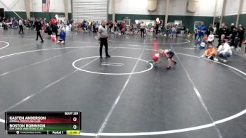 46 lbs Champ. Round 1 - Boston Robinson, Elm Creek Wrestling Club vs Kasten Anderson, Kimball Wrestling Club